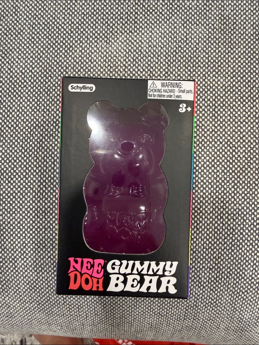 Nee Doh Purple Gummy Bear Toy